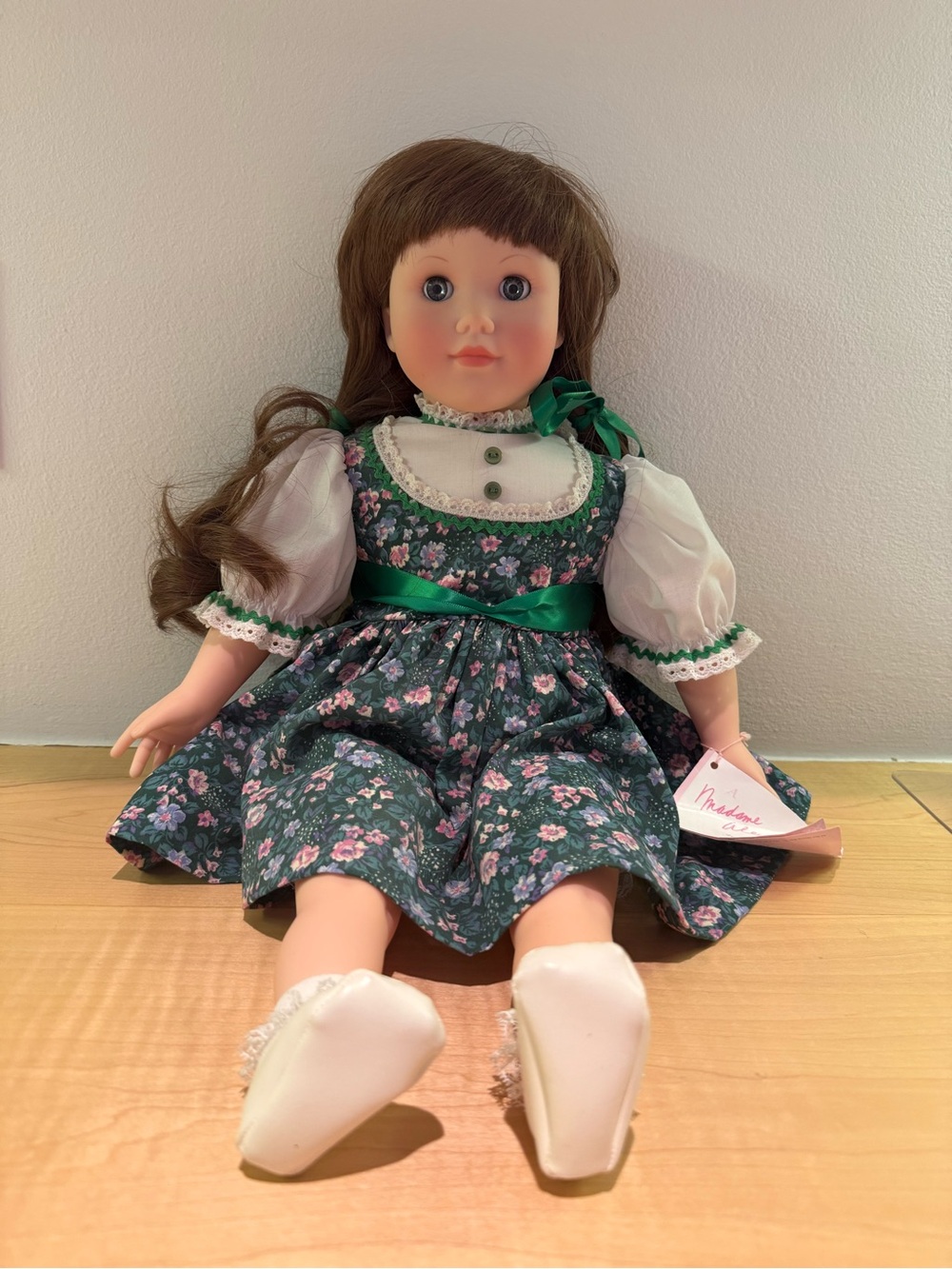 Madame Alexander Jessica-Green Floral Dress Doll